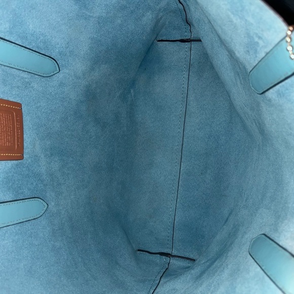 COACH Floral Print Coach Highline Tote Slate/Silver One Size - Picture 13 of 16